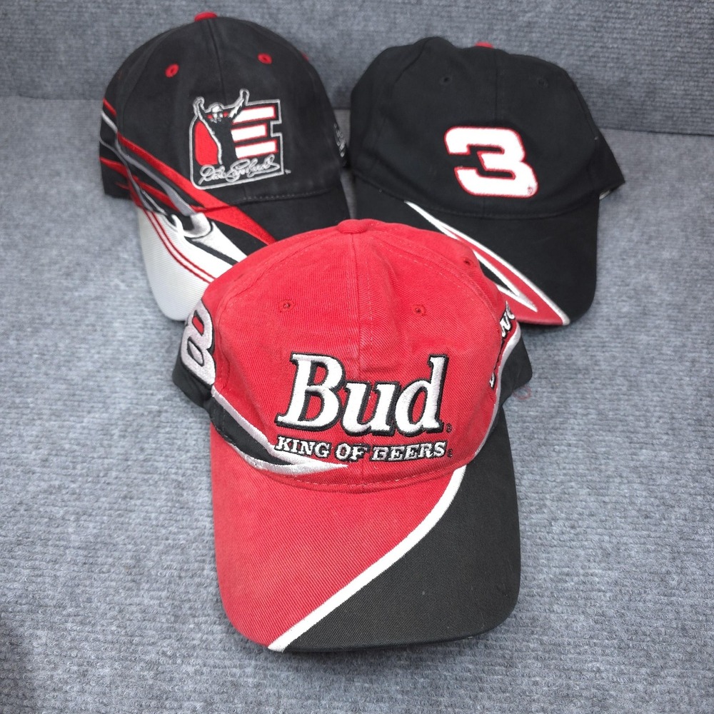 Dale Earnhardt Jr Dale Earnhardt Lot 3 Hat Cap Mens One Size Red NASCAR Chase